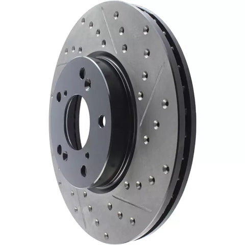 Stoptech Cryo-Treated Drilled and Slotted Front Brake Rotor | 2022+ Honda Civic (127.40036CL/R)