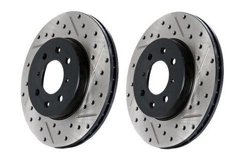 StopTech Slotted & Drilled Brake Rotor - RL | 2010-2014 Volkswagen Golf GTI (127.33099L) - Modern Automotive Performance
