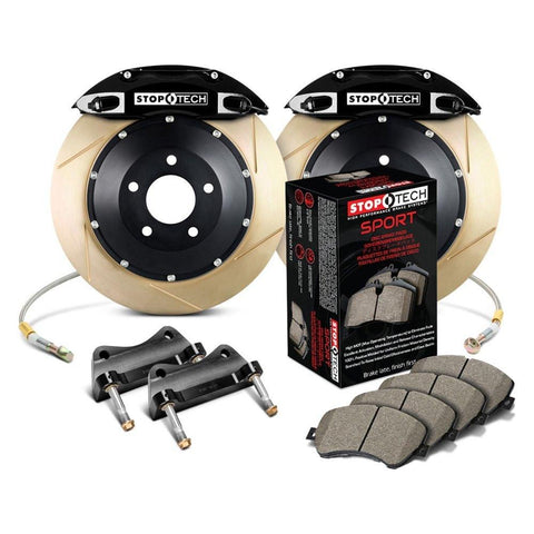 StopTech Front BBK w/ST-40 Caliper Zinc Slotted 355x32 2pc Rotor | 2015-2017 Volkswagen MK7 GTI (83.895.4700.23)