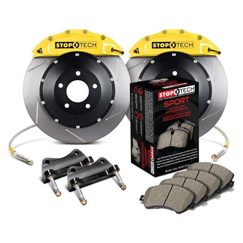 StopTech Front Big Brake Kit with 355x32mm 2pc Slotted Rotors | 2015-2017 Volkswagen GTI (83.895.6700.71)