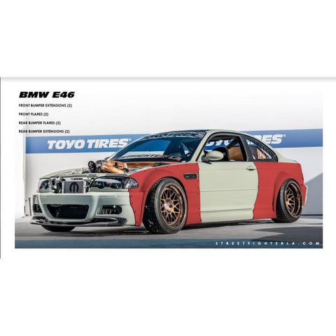 StreetFighter LA Wide Body Kit | 1998-2006 BMW E46 Coupe (SFXLA-E46-2DR-BASEKIT)