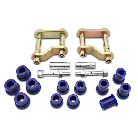 SuperPro Rear Greaseable Shackle Bushings & Hardware | 2005-2017 Nissan Frontier 4WD (KIT141SK)