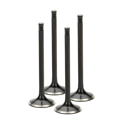 Supertech Black Nitride Exhaust Valve - +2mm Oversize - Set of 4 | Multiple Volkswagen Fitments (VWEVN-1029-4)