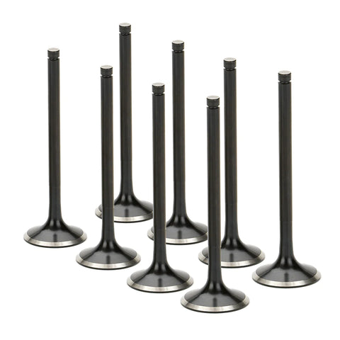 Supertech Black Nitride Exhaust Valve - Set of 8 | Multiple Fitments (VWEVN-1034-8)