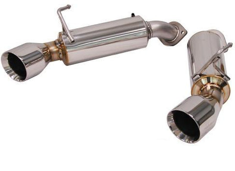 Revel VLS Medallion Touring Dual Muffler Axle-Back Exhaust | 2008-2013 Infiniti G37 RWD (T70132A)