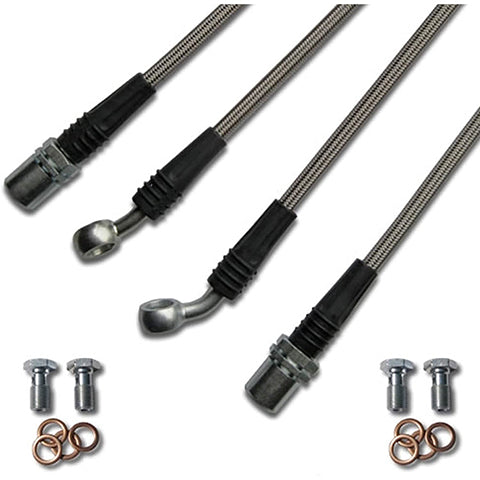 Techna-Fit Steel 4 Brake Line Kit | 1989-1992 Toyota Cressida (TOY-1160CL)