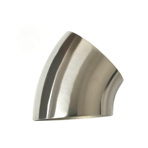 Ticon 3.5" Titanium 45deg Elbow - 1D Radius - 1.5mm/.059" Wall (101-08925-3111)