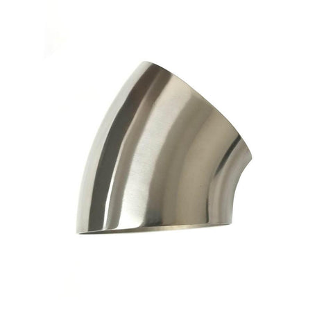 Ticon 4" Titanium 45deg Elbow - 1D Radius - 1.5mm/.059" Wall (101-10225-3110)