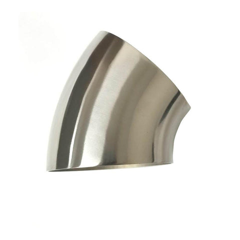 Ticon 5" Titanium 45deg Elbow - 1D Radius - 2mm/.079" Wall (101-12728-3110)