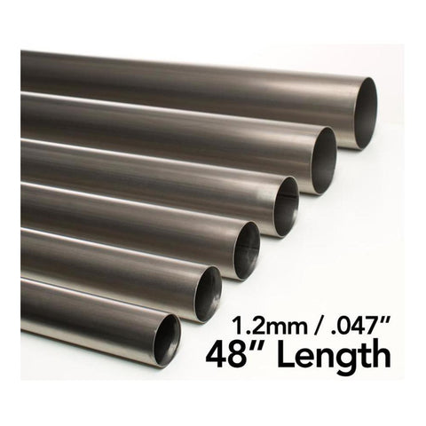 Ticon Titanium Tube - 1.25" Diameter x 48" Length 1.2mm/.047" Wall (102-03244-0000)