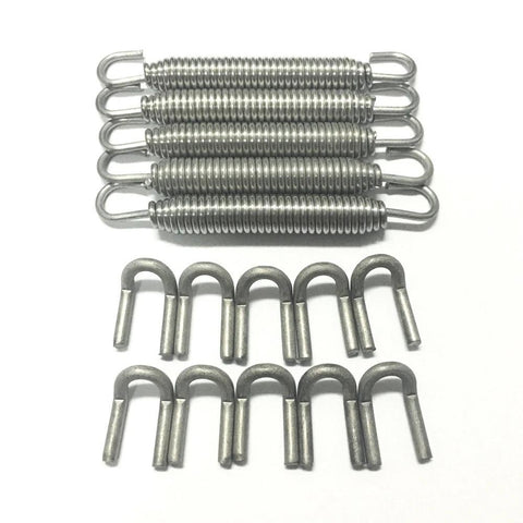 Ticon Industries Black Silicone Titanium Spring Tab and Spring Kit, 5 Pack (108-00215-1101)