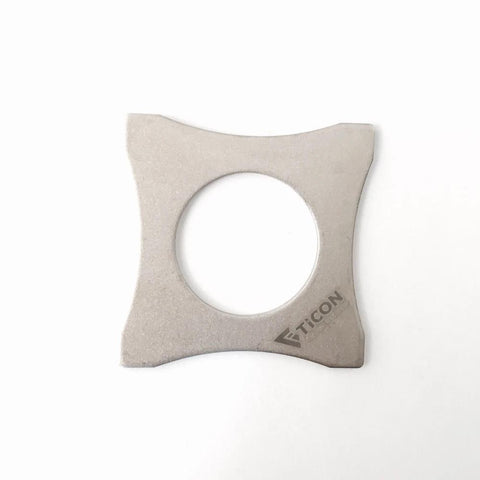 Ticon Industries Titanium Brace Bracket for O2 Sensor Bung - 1.5mm/.059" (108-00400-0000)