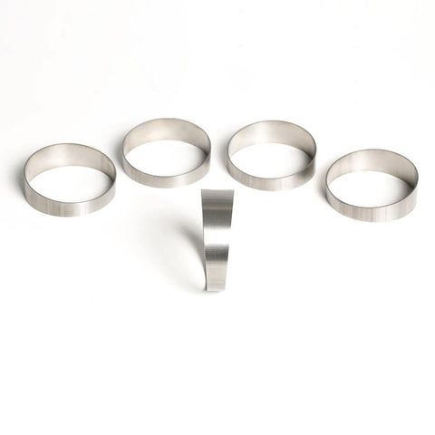 Ticon Industries - 3.5" 45 Degree 1D CLR 1mm/.039" Wall Pie Cuts - 5pk (109-08901-0014)