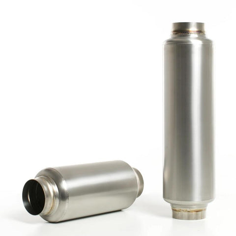 Ticon Industries - 17" OAL 3.0" In/Out Ultralight Titanium Muffler (116-07623-0000)