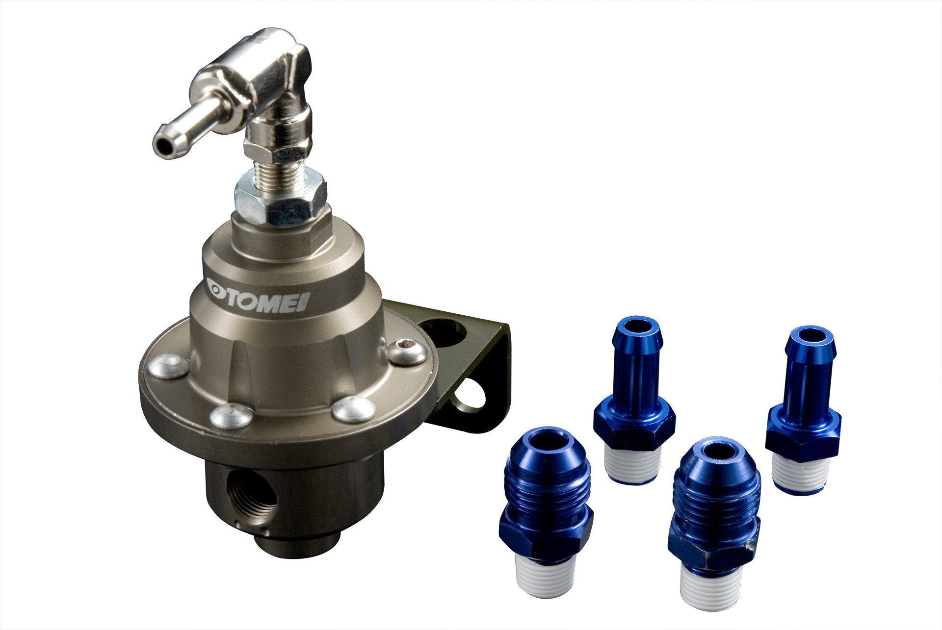 Universal Adjustable Fuel Pressure Regulator With Gauge Fitting Kit Aluminum 185001