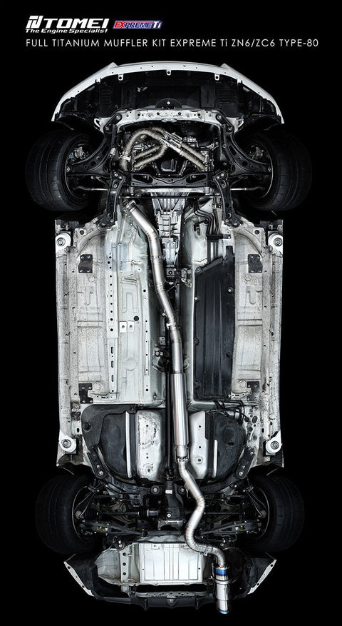 Tomei Expreme Ti Type-80 Cat Back Exhaust | 2013-2021 Subaru BRZ / Scion FR-S (TB6090-SB03C)
