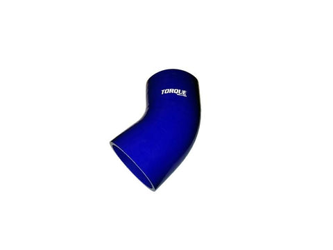 Torque Solution 45 Degree Silicone Elbow: 2.25" - Blue | (TS-CPLR-45D225BL) - Modern Automotive Performance
