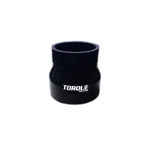 Torque Solution 2.25" to 3" Transition Silicone Coupler -  Black (TS-CPLR-T2253BK)