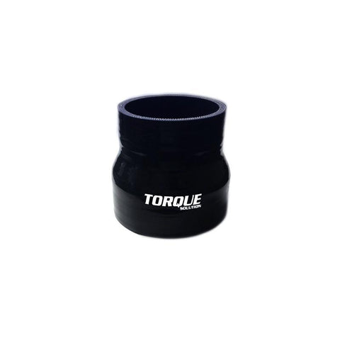 Torque Solution 2.5" to 3" Transition Silicone Coupler - Black (TS-CPLR-T253BK)