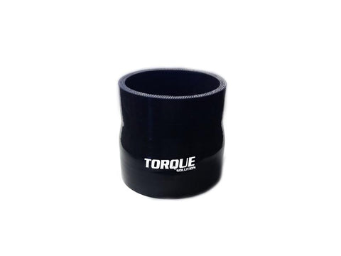 Torque Solution 2.75" to 3" Transition Silicone Coupler - Black | (TS-CPLR-T2753BK) - Modern Automotive Performance
