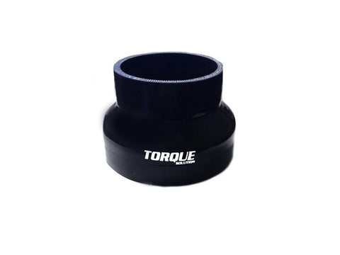 Torque Solution 3" to 4" Transition Silicone Coupler - Black | (TS-CPLR-T34BK) - Modern Automotive Performance
