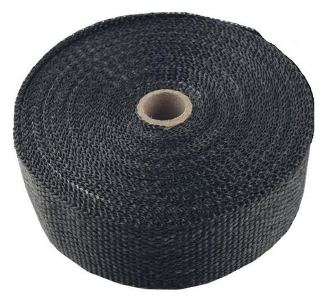 Torque Solution 2" x 100' Exhaust Wrap - Black Fiberglass (TS-EW-2X100BK)