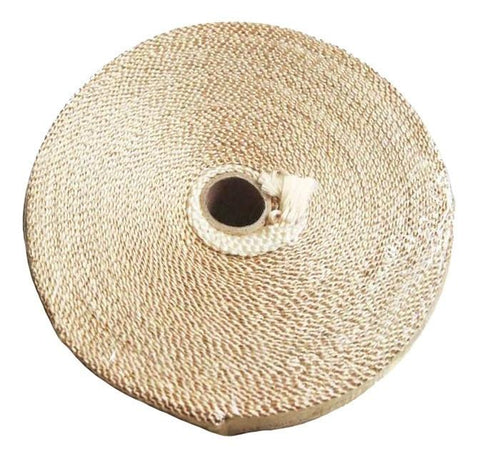 Torque Solution 2" x 50' Exhaust Wrap - Tan Fiberglass (TS-EW-2X50T)