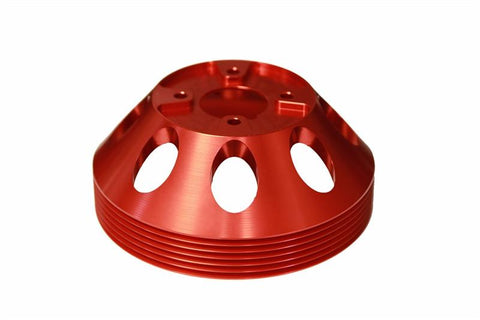 Lightweight Water Pump Pulley (Red): Hyundai Genesis Coupe 3.8 2010+ by Torque Solution - Modern Automotive Performance
