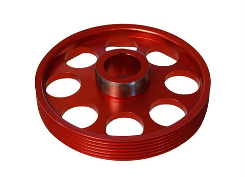 Lightweight Crank Pulley (Red): Hyundai Genesis Coupe 3.8 2010+ by Torque Solution - Modern Automotive Performance
