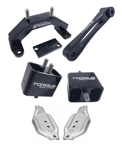 Torque Solution Solid Engine, Trans and Pitch Mount w/ Mount Plates | 2002-2014 Subaru WRX, and 2004-21 Subaru WRX STI (TS-SU-123SB-PL)