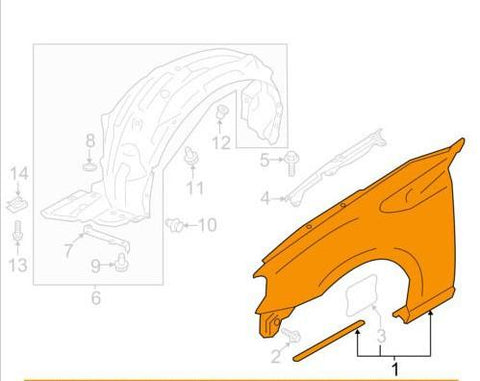 Toyota OEM Fender Liner - RH | 2013-2021 BRZ / FR-S(su003-06093)