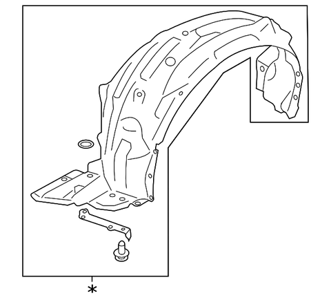 Toyota OEM Fender Liner - LH | 2013-2021 BRZ / FR-S (su003-06094)