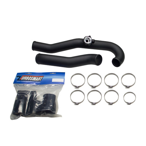 Turbosmart AL Charge Pipe Kit w/Hardware - Black  | 2015-2021 Ford Mustang EcoBoost (TS-0203-5001)