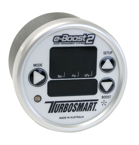 TurboSmart e-Boost2 Electronic Boost Controller - 60mm White/Silver | (TS-0301-1001) - Modern Automotive Performance
