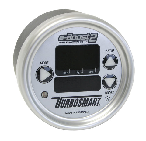 Turbosmart eB2 Electronic Boost Controller 66mm Silver/Silver (TS-0301-1004)