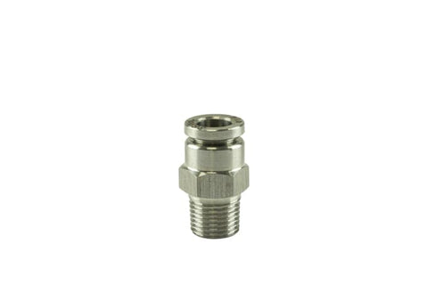 Turbosmart 1/8in NPT to Straight 1/4in Pushloc Stainless Steel | Universal (TS-0550-3053)
