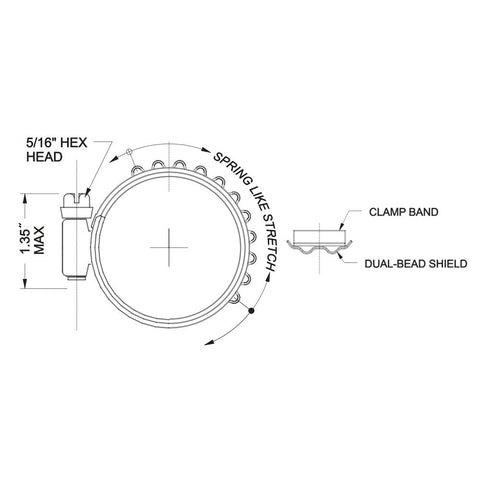 Turbosmart Turbo-Seal Constant Tension Clamps 1.125-1.500" (TS-HCT-M033)