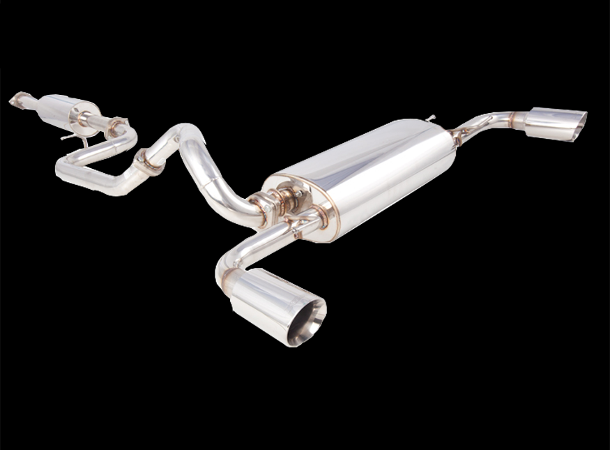 小物 HKRdsquared2 BOA MUFFLER X-Force Catback Exhaust System | 2010-2013 Mazda 3 SP25 Hatchback