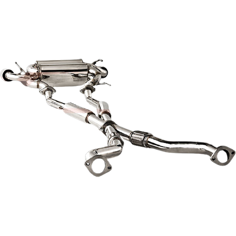 XForce Twin 2.5" Stainless Cat-Back Exhaust System | 2009-2020 Nissan 370Z (ES-N370Z-CBS)