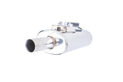 VAREX Universal Oval Muffler - 2.5" Inlet / 2.5" Outlet Single Tip Muffler (VMK10-250)