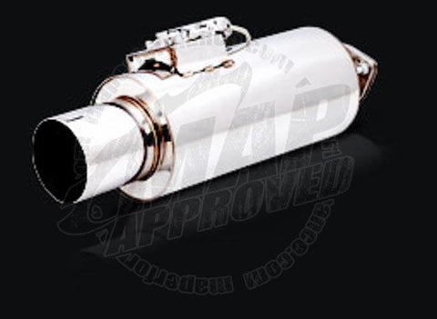 Varex Remote Controlled Sport Muffler (Round w/ 3.5" Inlet and 4.5" Tip) - Modern Automotive Performance
