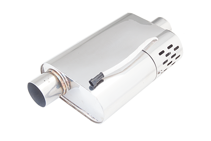 Varex/XForce Universal Oval Muffler w/o Tips - 2.5" Inlet/Outlet (VMK51-250)