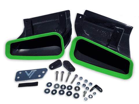 Velossa Tech BIG MOUTH Full Kit Intake Snorkel | 2016-2022 Infiniti Q60 Red Sport (VT-BM-0225-PBLU-BLK-RECT)