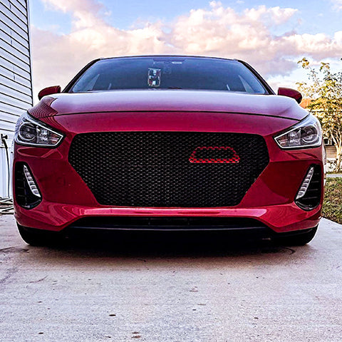 Velossa Tech BIG MOUTH Full Kit Intake Snorkel | 2018-2019 Hyundai Elantra GT Sport/Elantra N-line (VT-BM-0180-PBLU-BLK-RECT)