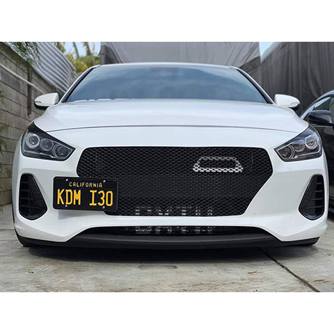 Velossa Tech BIG MOUTH Full Kit Intake Snorkel | 2018-2019 Hyundai Elantra GT Sport/Elantra N-line (VT-BM-0180-PBLU-BLK-RECT)