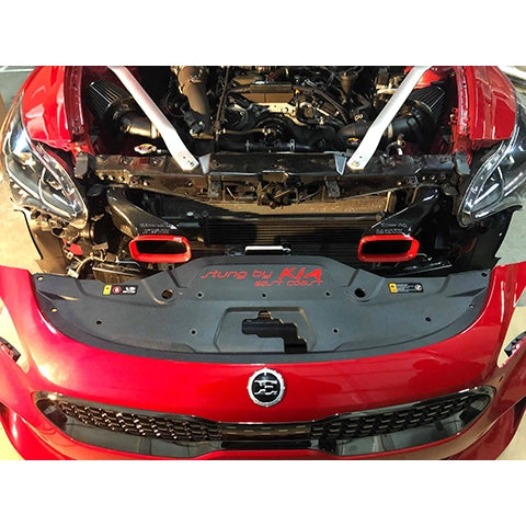 Velossa Tech BIG MOUTH Full Kit Intake Snorkel | 2018-2019 Kia Stinger 3.3T (VT-BM-0140-PBLU-BLK-RECT)