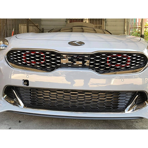 Velossa Tech BIG MOUTH Full Kit Intake Snorkel | 2018-2019 Kia Stinger 3.3T (VT-BM-0140-PBLU-BLK-RECT)