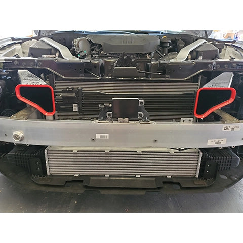 Velossa Tech BIG MOUTH Full Kit Intake Snorkel | 2019-2021 Genesis G70 3.3T (VT-BM-0216-PBLU-BLK-RECT)