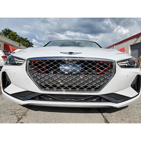 Velossa Tech BIG MOUTH Full Kit Intake Snorkel | 2019-2021 Genesis G70 3.3T (VT-BM-0216-PBLU-BLK-RECT)