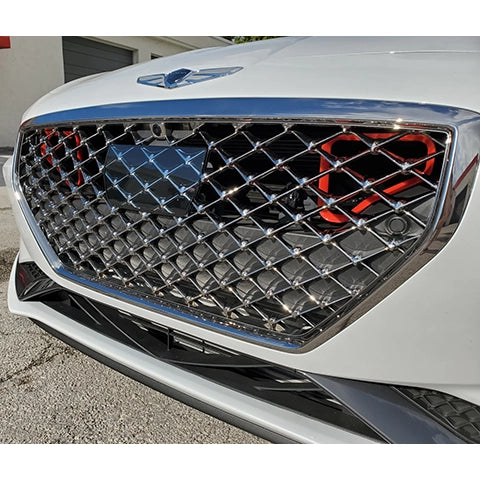 Velossa Tech BIG MOUTH Full Kit Intake Snorkel | 2019-2021 Genesis G70 3.3T (VT-BM-0216-PBLU-BLK-RECT)